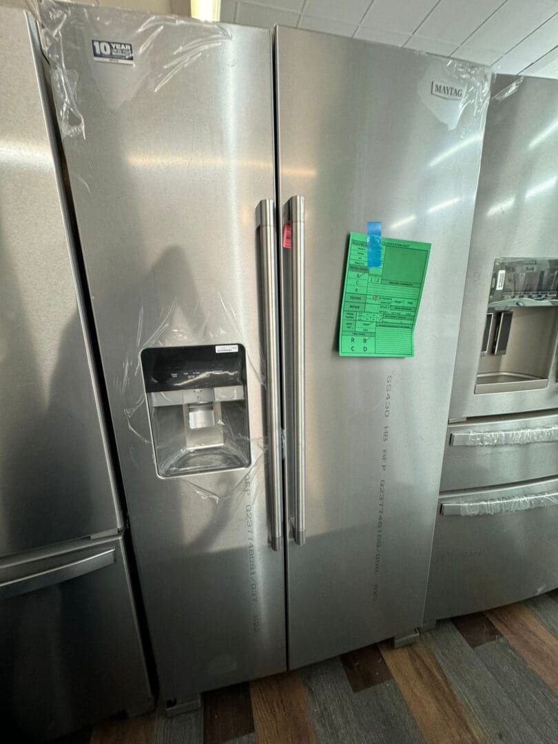 Maytag New 36-Inch Wide Side-by-Side Refrigerator – Stainless