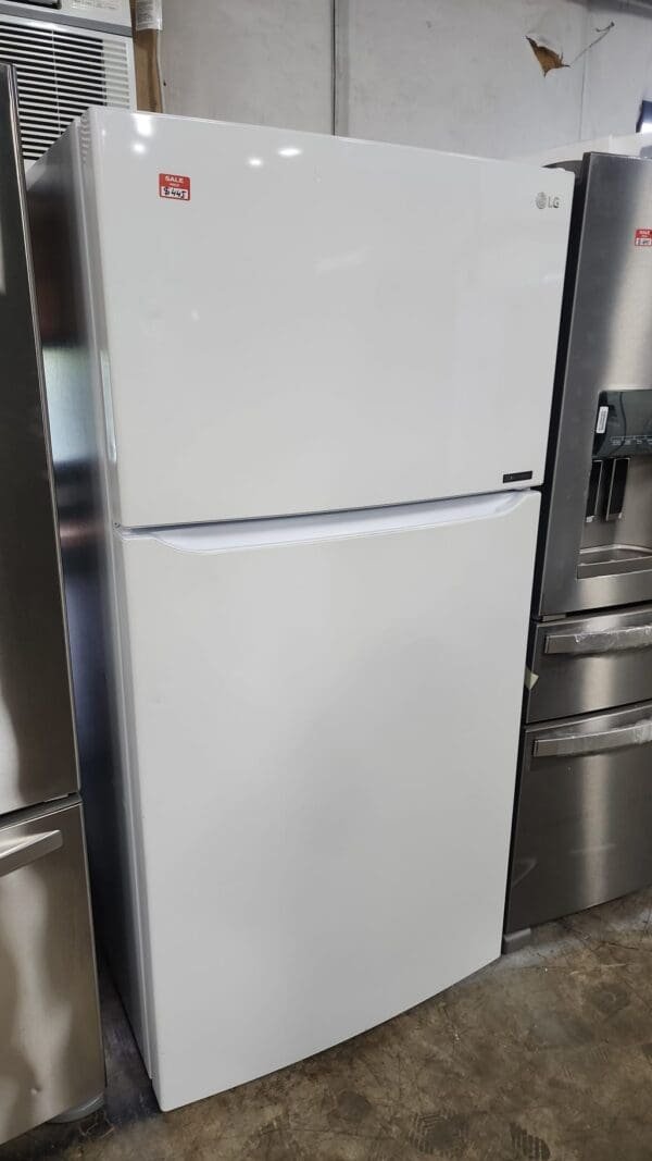 LG 33" Width Refurbished Top Bottom Refrigerator - White