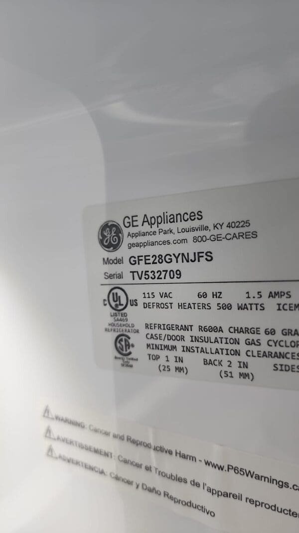 GE New 27.7 Cu. Ft. French-Door Refrigerator - Stainless