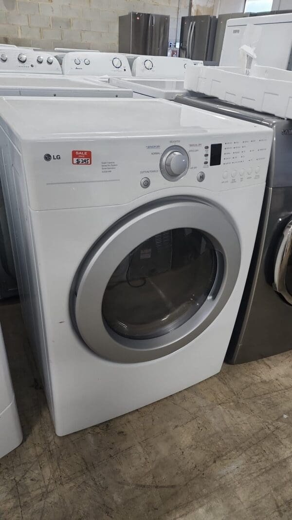 LG Used Front Load Dryer - White