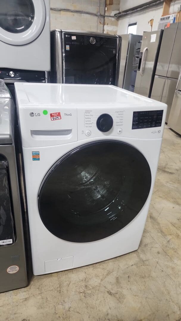 LG – 4.5 Cu. Ft.  Stackable Front Load Washer