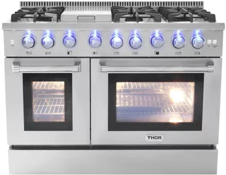 Thor Kitchen HRD4803U 48 Inch Freestanding Dual Fuel Range