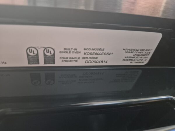 KitchenAid KOSE500ESS 30 Inch Single Convection Electric Wall Oven - Image 4