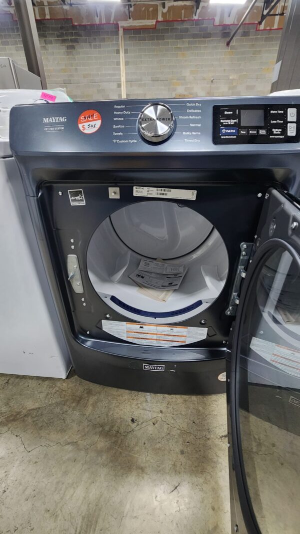 Maytag MED7020RF 27 Inch Smart Pet Pro Front Load Electric Dryer - Image 3