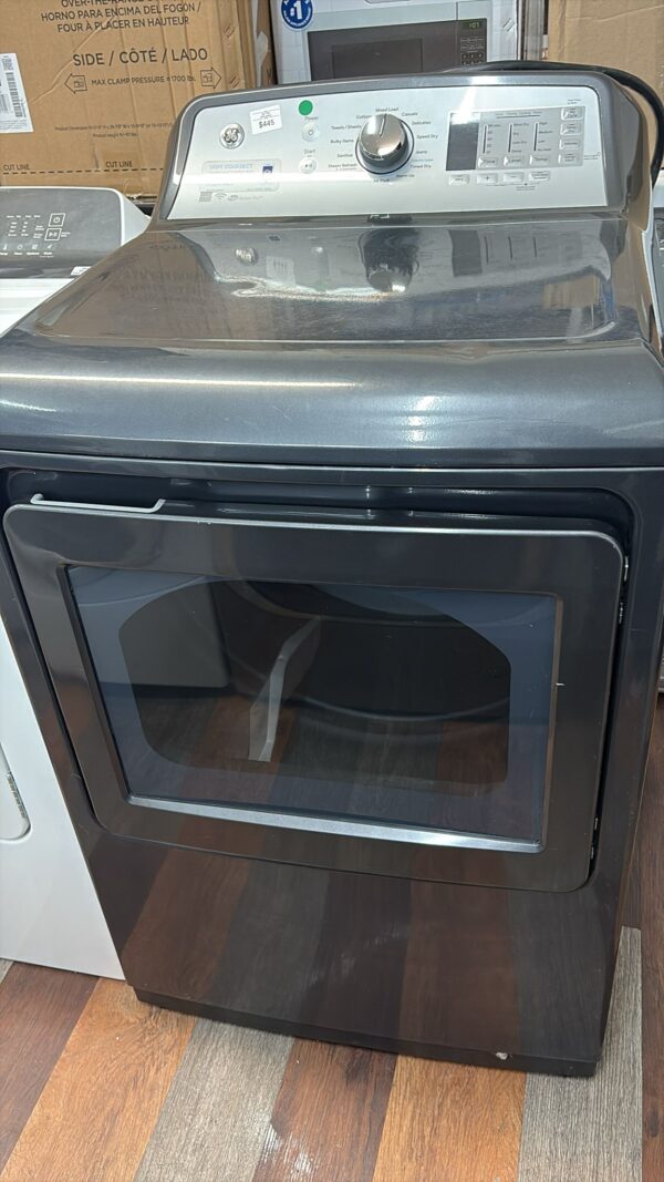 GE GTD75ECPL0DG  7.4 cu ft Smart Electric Dryer (Black) - Image 2
