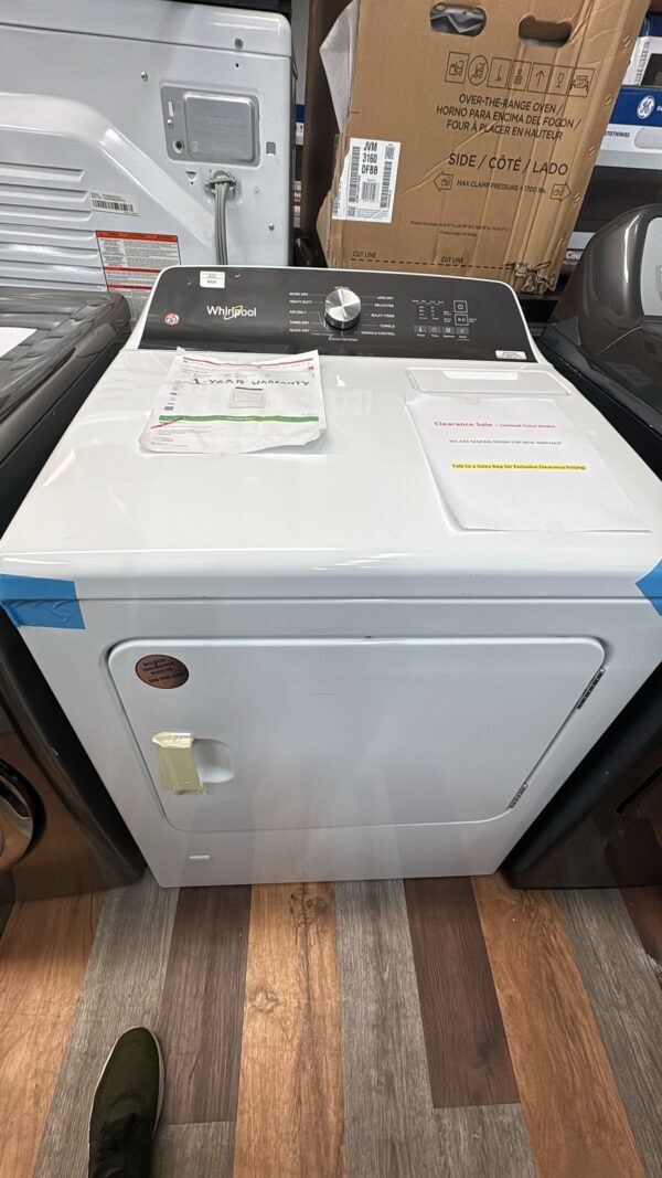 Whirlpool New WGD5050LW3 7.0 cu ft Gas Steam Dryer - Image 4