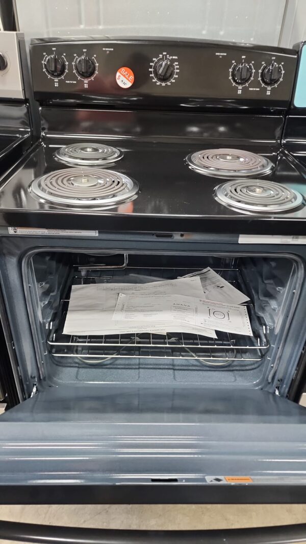 Amana New ACR4203MNB 30″ Electric Range - Image 3