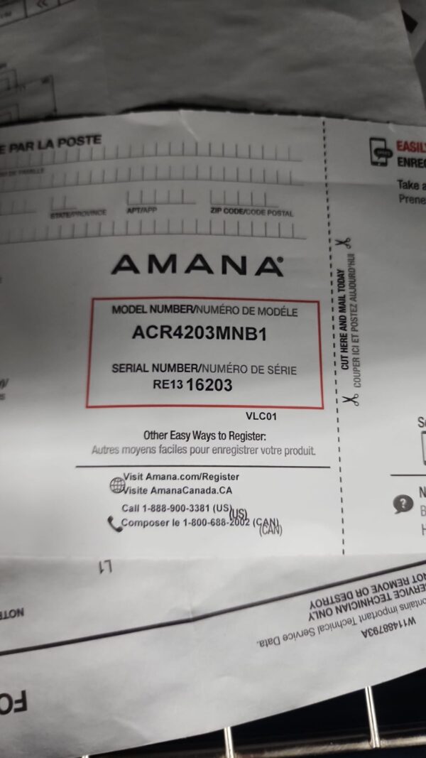 Amana New ACR4203MNB 30″ Electric Range - Image 4