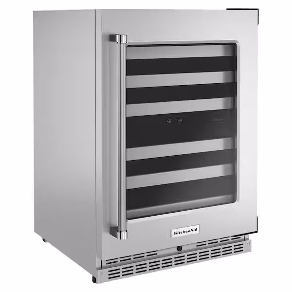 KitchenAid KUWR314KSS00 – 24″ Dual-Zone Undercounter Wine Cooler