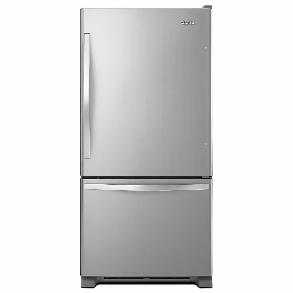 Whirlpool WRB322DMBM– 22.1 cu ft Bottom‑Freezer Refrigerator